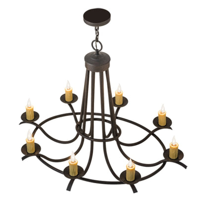 Meyda Tiffany Octavia 8 Light 38" Wide Taper Candle Style Chandelier