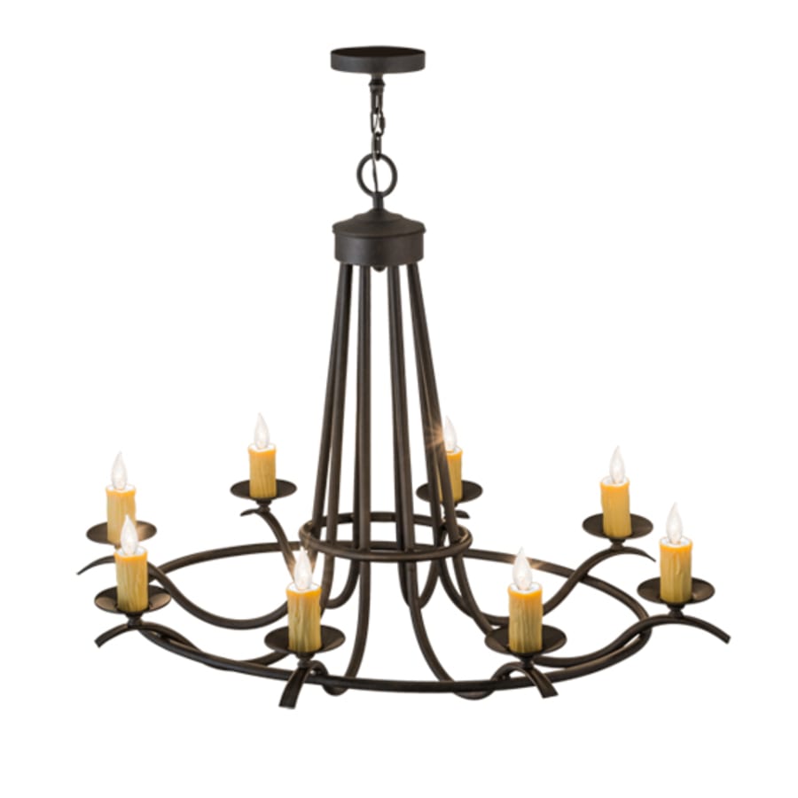 Meyda Tiffany Octavia 8 Light 38" Wide Taper Candle Style Chandelier