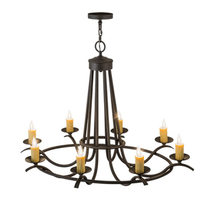 Meyda Tiffany Octavia 8 Light 38" Wide Taper Candle Style Chandelier