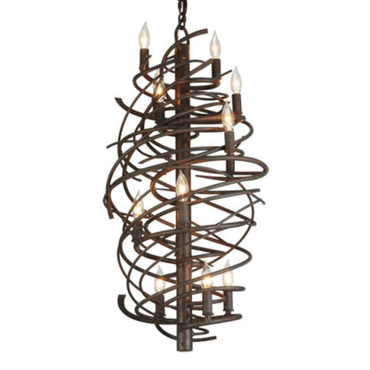Meyda Tiffany Cyclone 13 Light 24" Wide Taper Candle Style Chandelier
