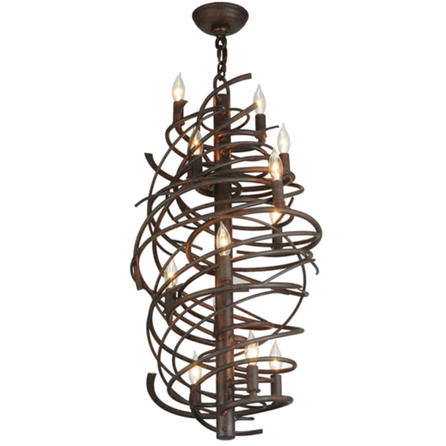 Meyda Tiffany Cyclone 13 Light 24" Wide Taper Candle Style Chandelier