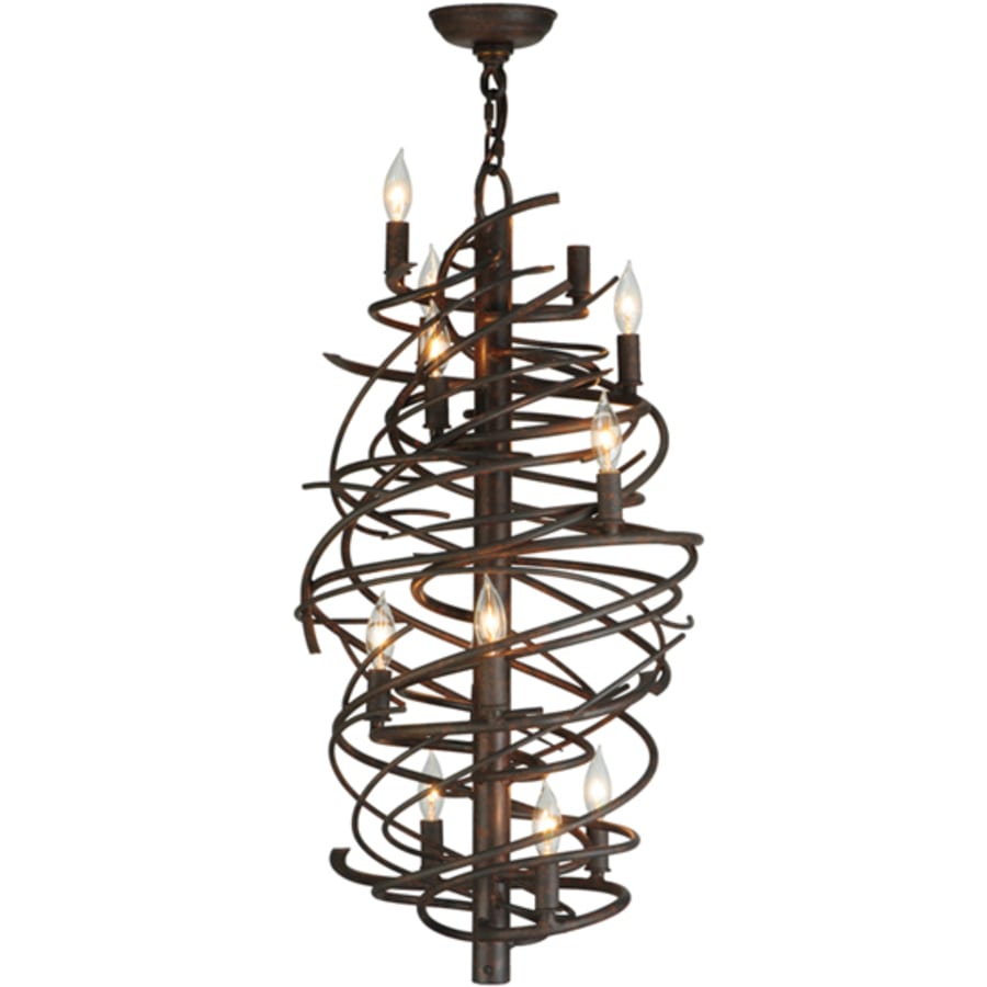 Meyda Tiffany Cyclone 13 Light 24" Wide Taper Candle Style Chandelier