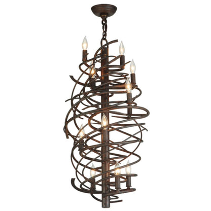 Meyda Tiffany Cyclone 13 Light 24" Wide Taper Candle Style Chandelier