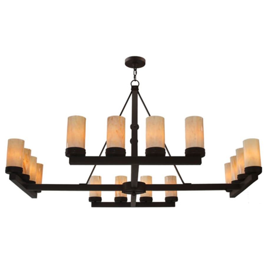 Meyda Tiffany Parker 16 Light 60" Wide Pillar Candle Style Chandelier