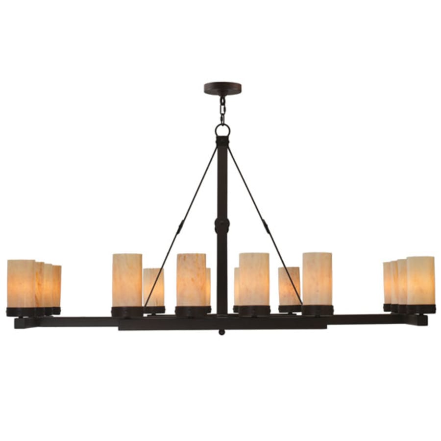 Meyda Tiffany Parker 16 Light 60" Wide Pillar Candle Style Chandelier