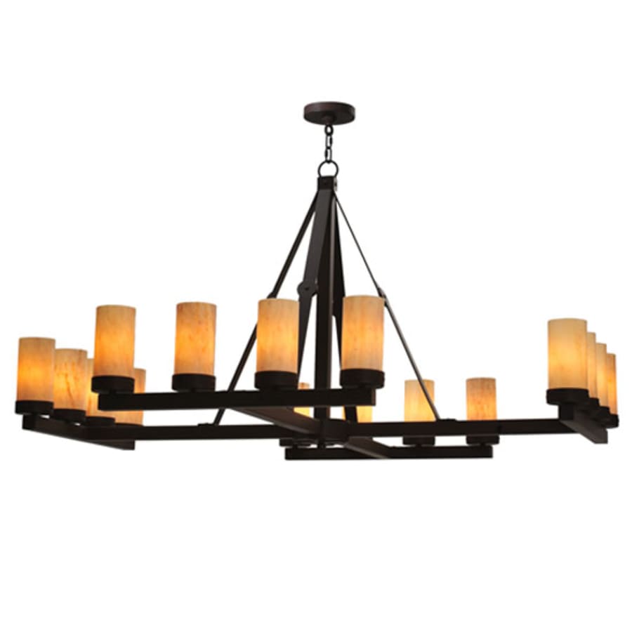Meyda Tiffany Parker 16 Light 60" Wide Pillar Candle Style Chandelier