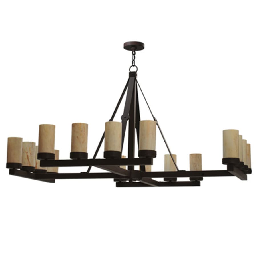 Meyda Tiffany Parker 16 Light 60" Wide Pillar Candle Style Chandelier