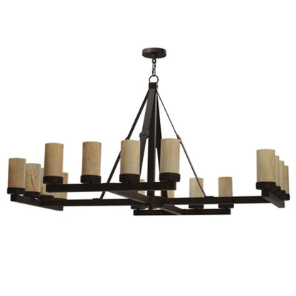 Meyda Tiffany Parker 16 Light 60" Wide Pillar Candle Style Chandelier