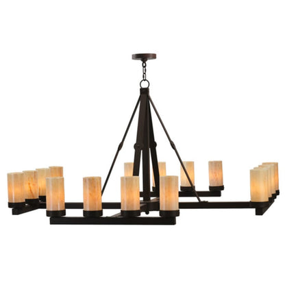 Meyda Tiffany Parker 16 Light 60" Wide Pillar Candle Style Chandelier