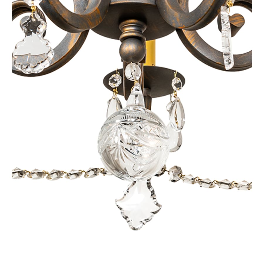 Meyda Tiffany Adrianna 5 Light 26" Wide Crystal Candle Style Chandelier