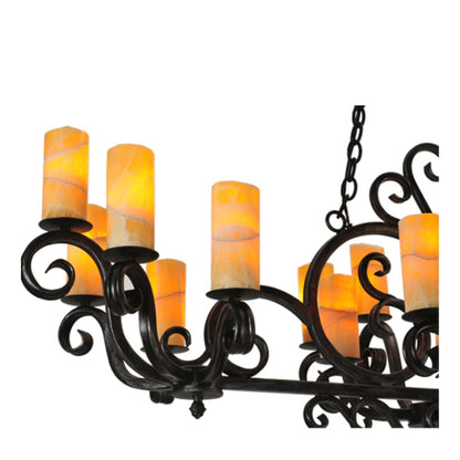 Meyda Tiffany Kean 20 Light 34" Wide Pillar Candle Style Chandelier