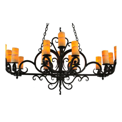 Meyda Tiffany Kean 20 Light 34" Wide Pillar Candle Style Chandelier