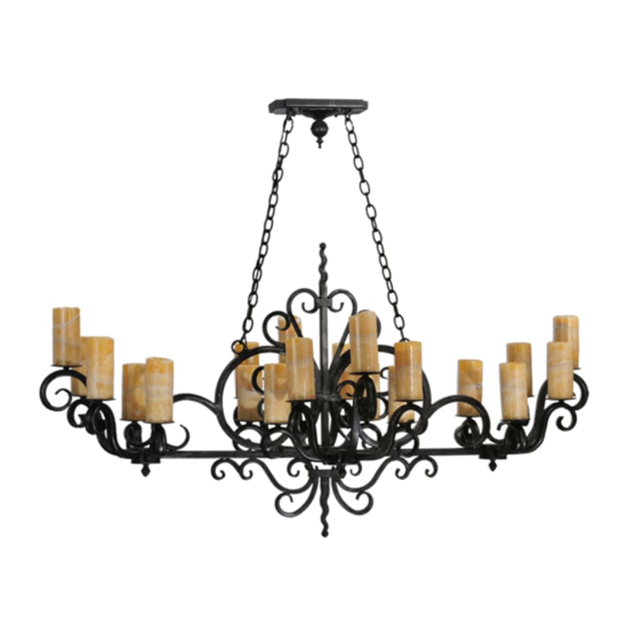 Meyda Tiffany Kean 20 Light 34" Wide Pillar Candle Style Chandelier