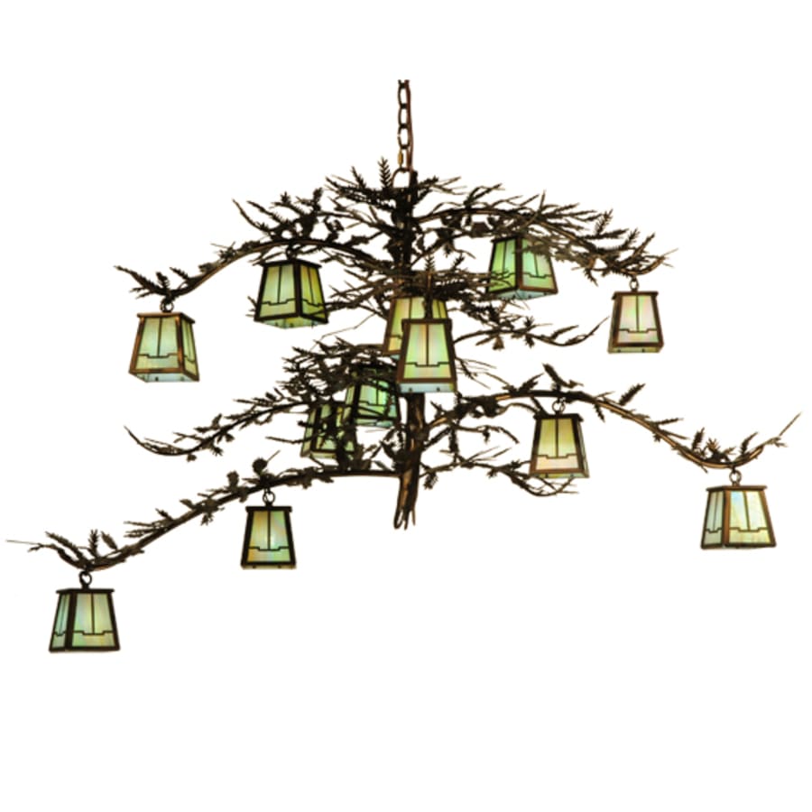 Meyda Tiffany Pine Branch Valley View 12 Light 50" Wide Chandelier