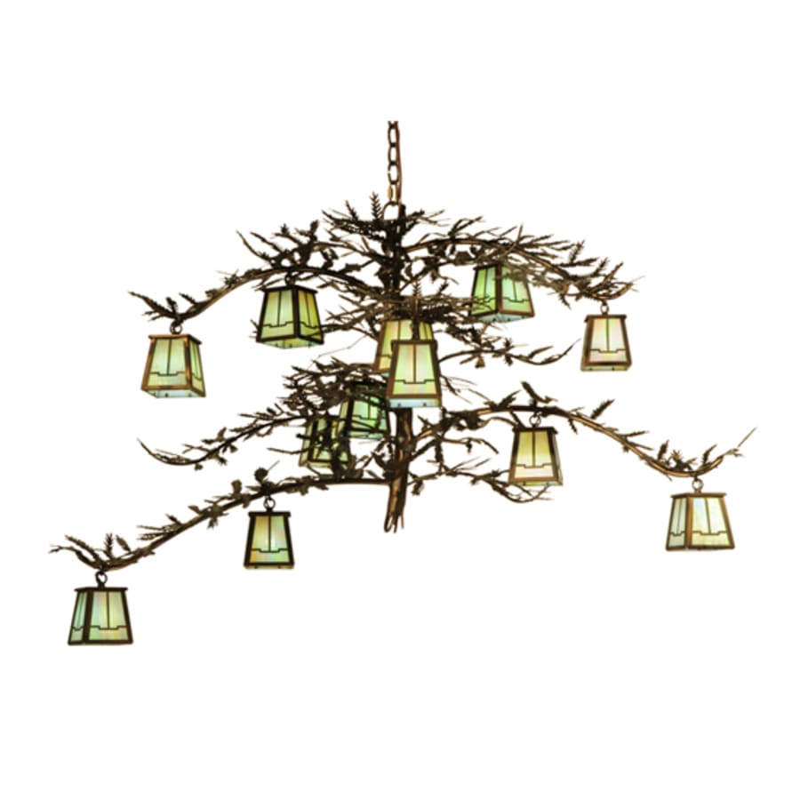 Meyda Tiffany Pine Branch Valley View 12 Light 50" Wide Chandelier