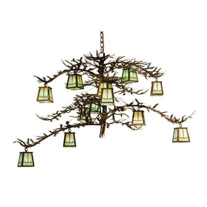Meyda Tiffany Pine Branch Valley View 12 Light 50" Wide Chandelier