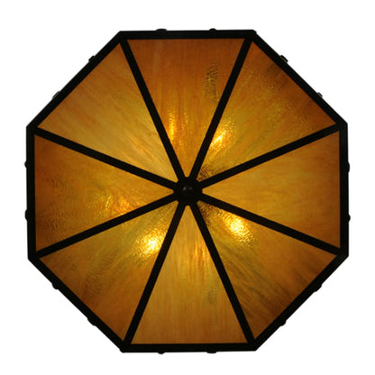 Meyda Tiffany Southwest 8 Light 28" Wide Semi-Flush Drum Ceiling Fixture