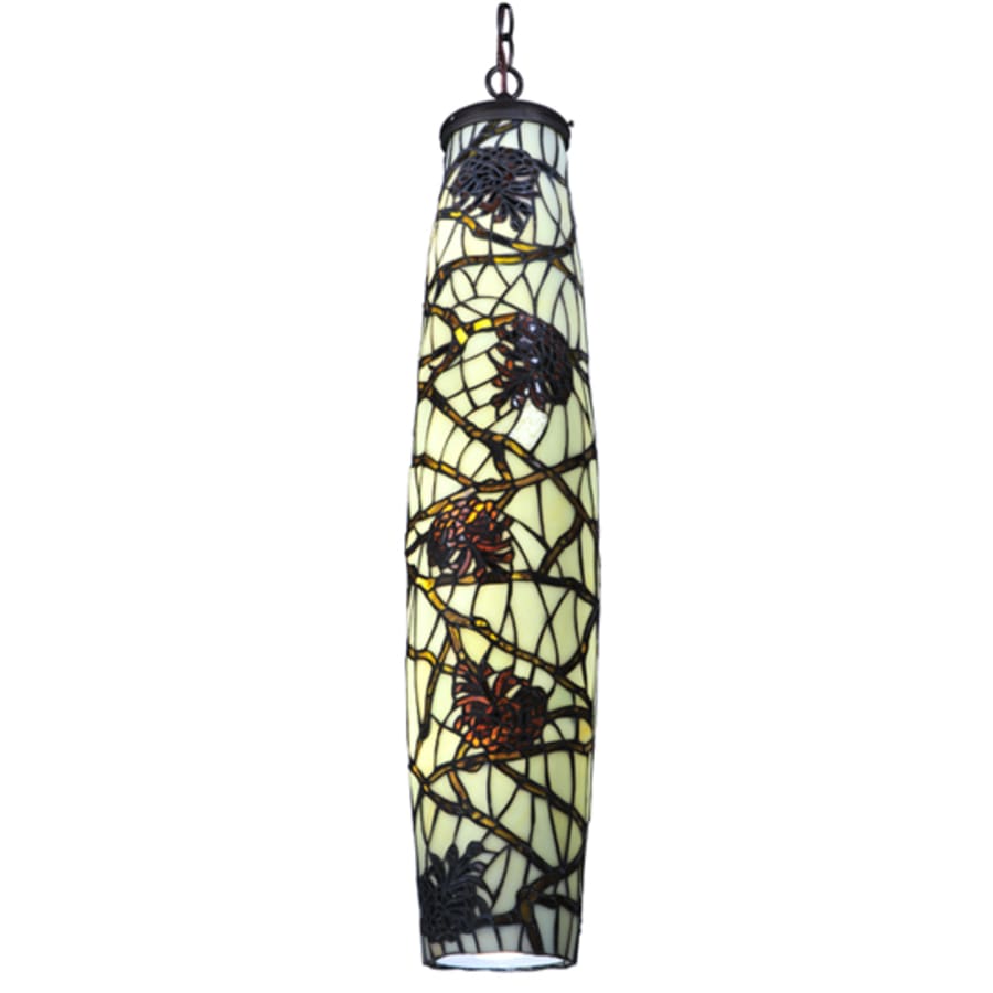 Meyda Tiffany Pine Branch 5 Light 7" Wide Mini Pendant