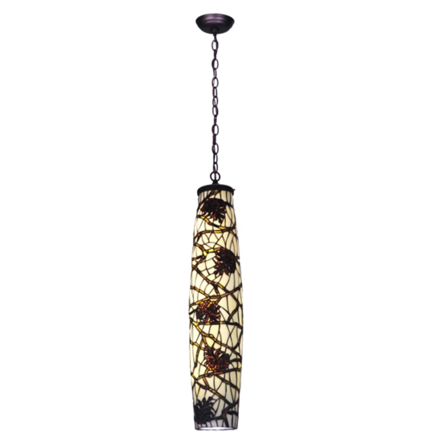 Meyda Tiffany Pine Branch 5 Light 7" Wide Mini Pendant