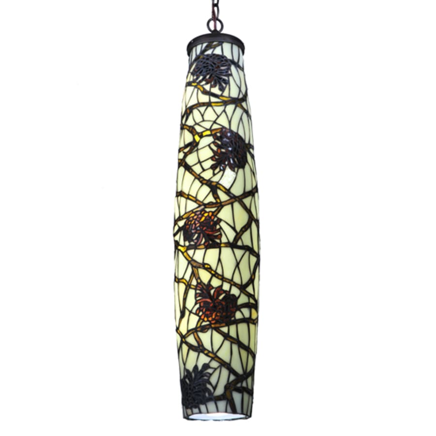 Meyda Tiffany Pine Branch 5 Light 7" Wide Mini Pendant