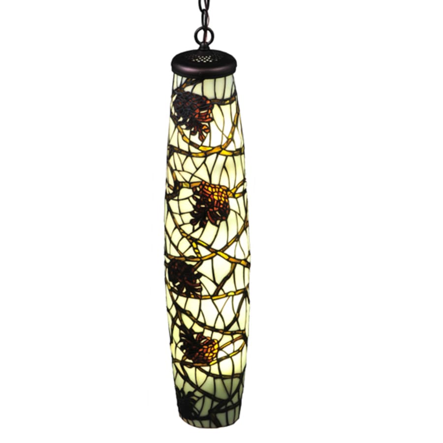 Meyda Tiffany Pine Branch 5 Light 7" Wide Mini Pendant