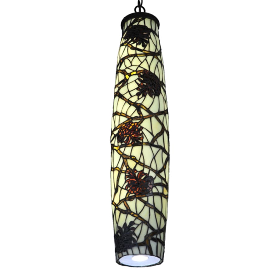 Meyda Tiffany Pine Branch 5 Light 7" Wide Mini Pendant