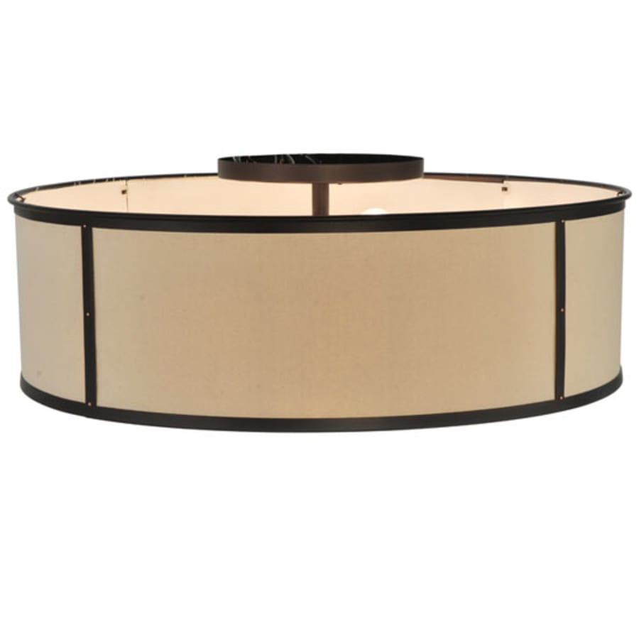 Meyda Tiffany Cilindro Valence 8 Light 30" Wide Flush Mount Drum Ceiling Fixture