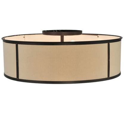 Meyda Tiffany Cilindro Valence 8 Light 30" Wide Flush Mount Drum Ceiling Fixture