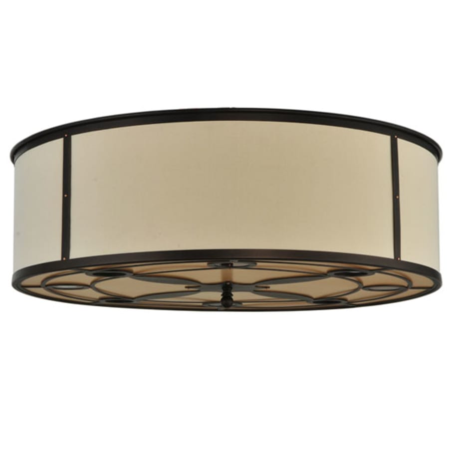 Meyda Tiffany Cilindro Valence 8 Light 30" Wide Flush Mount Drum Ceiling Fixture