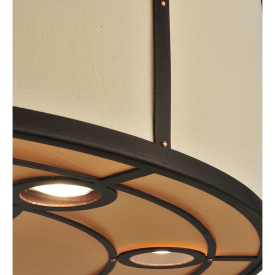 Meyda Tiffany Cilindro Valence 8 Light 30" Wide Flush Mount Drum Ceiling Fixture