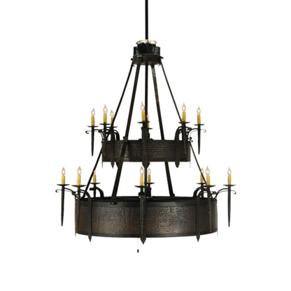 Meyda Tiffany Costello 8 Light 51" Wide Taper Candle Style Chandelier