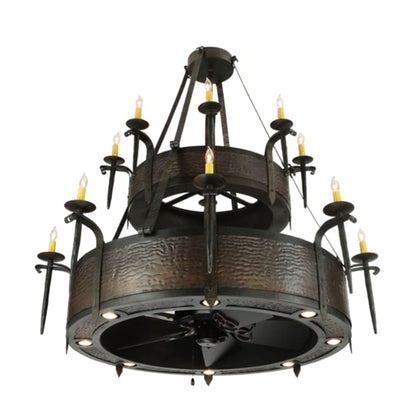 Meyda Tiffany Costello 8 Light 51" Wide Taper Candle Style Chandelier