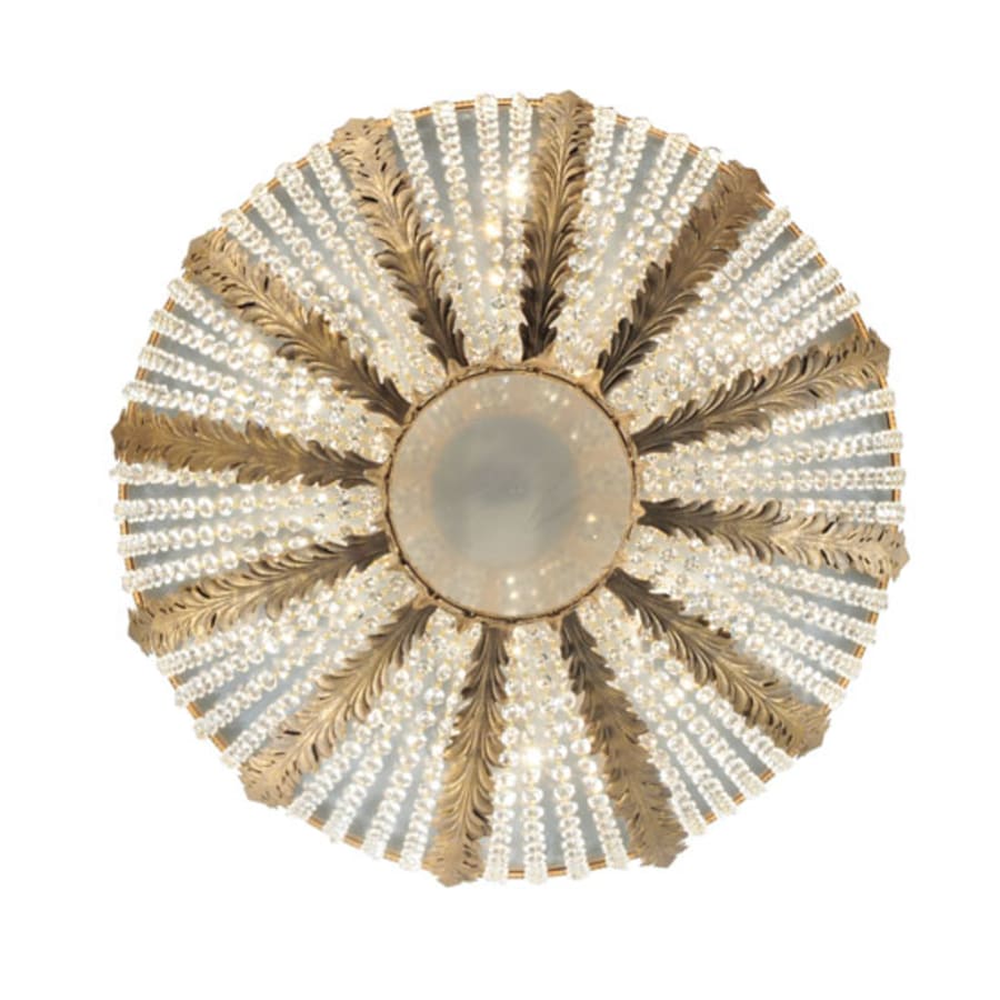 Meyda Tiffany Chrisanne 5 Light 33" Wide Flush Mount Bowl Ceiling Fixture - Chrome Finish