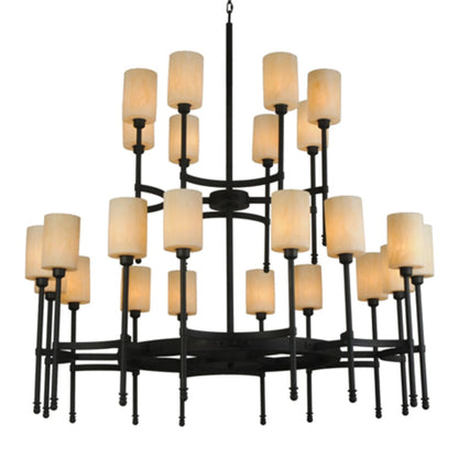 Meyda Tiffany Fantasy 24 Light 60" Wide Pillar Candle Style Chandelier