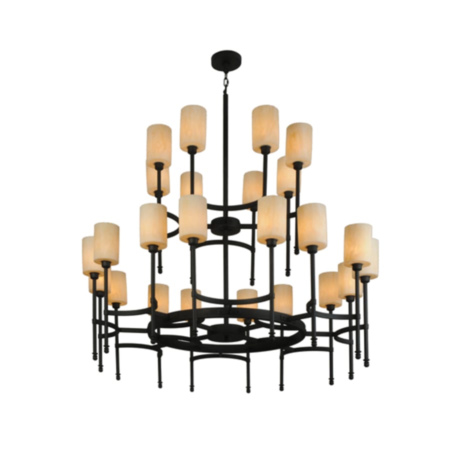 Meyda Tiffany Fantasy 24 Light 60" Wide Pillar Candle Style Chandelier