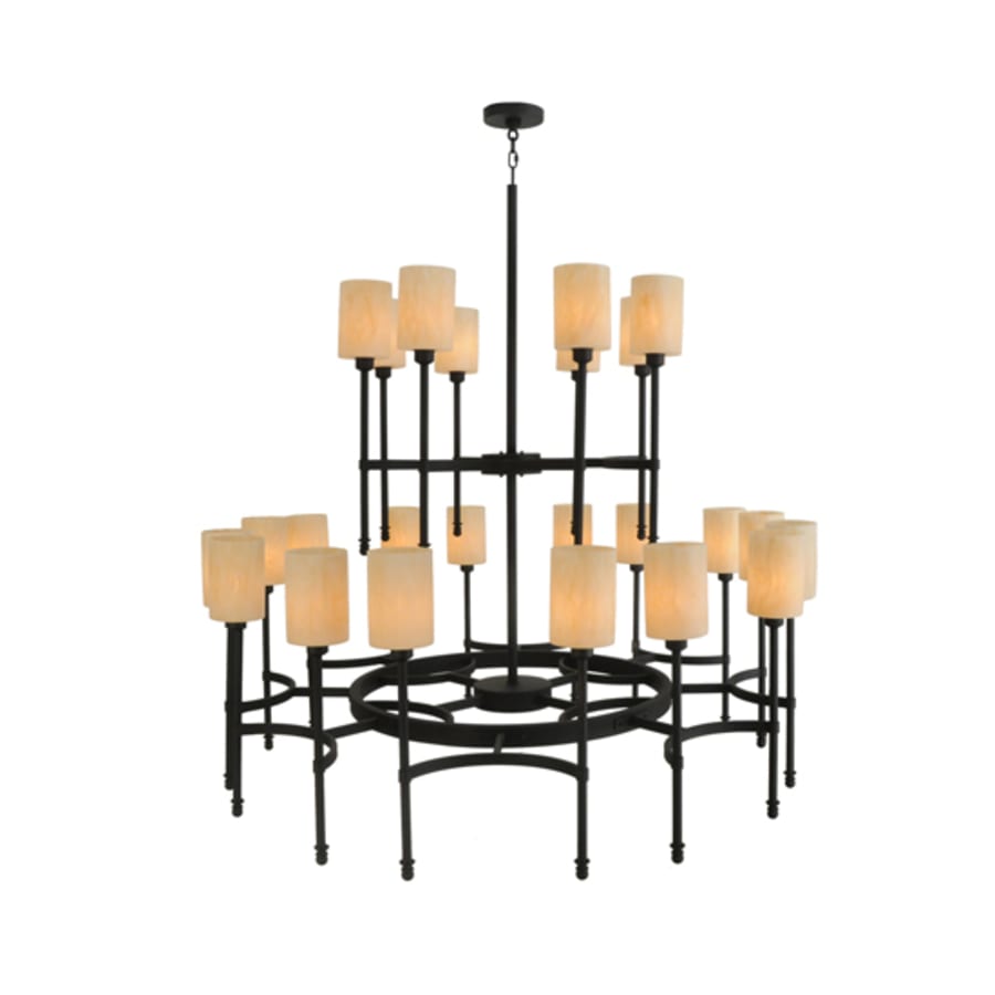 Meyda Tiffany Fantasy 24 Light 60" Wide Pillar Candle Style Chandelier