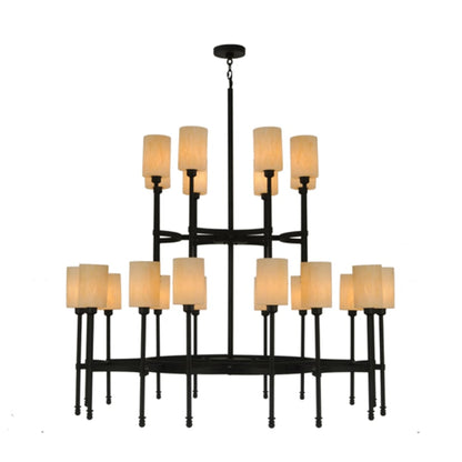 Meyda Tiffany Fantasy 24 Light 60" Wide Pillar Candle Style Chandelier