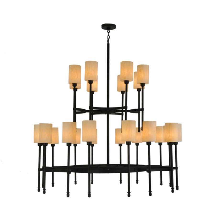 Meyda Tiffany Fantasy 24 Light 60" Wide Pillar Candle Style Chandelier