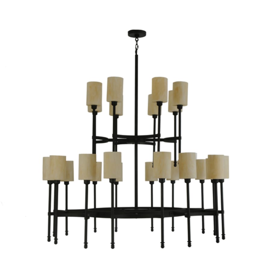 Meyda Tiffany Fantasy 24 Light 60" Wide Pillar Candle Style Chandelier