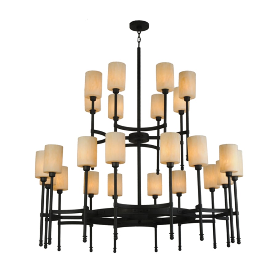 Meyda Tiffany Fantasy 24 Light 60" Wide Pillar Candle Style Chandelier