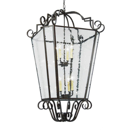 Meyda Tiffany Marin 8 Light 28" Wide Taper Candle Pendant