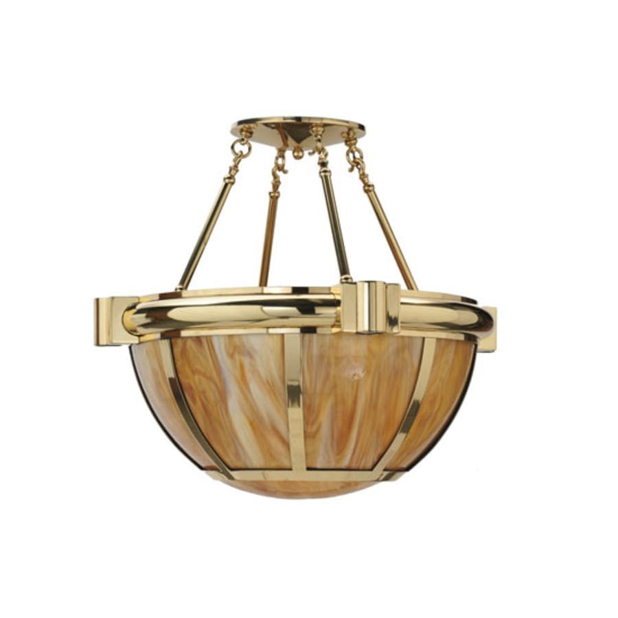 Meyda Tiffany Auburn 33" Wide Semi-Flush Bowl Ceiling Fixture