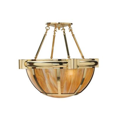 Meyda Tiffany Auburn 33" Wide Semi-Flush Bowl Ceiling Fixture