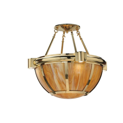 Meyda Tiffany Auburn 33" Wide Semi-Flush Bowl Ceiling Fixture