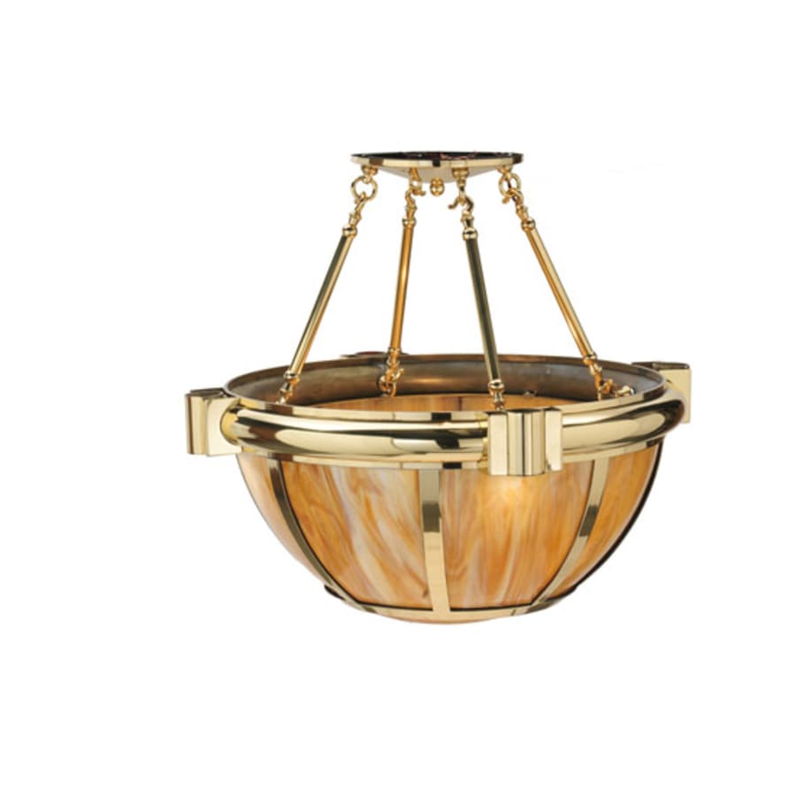 Meyda Tiffany Auburn 33" Wide Semi-Flush Bowl Ceiling Fixture