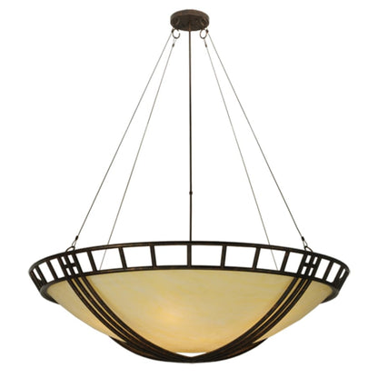 Meyda Tiffany Flowing Cross 12 Light 60" Wide Pendant