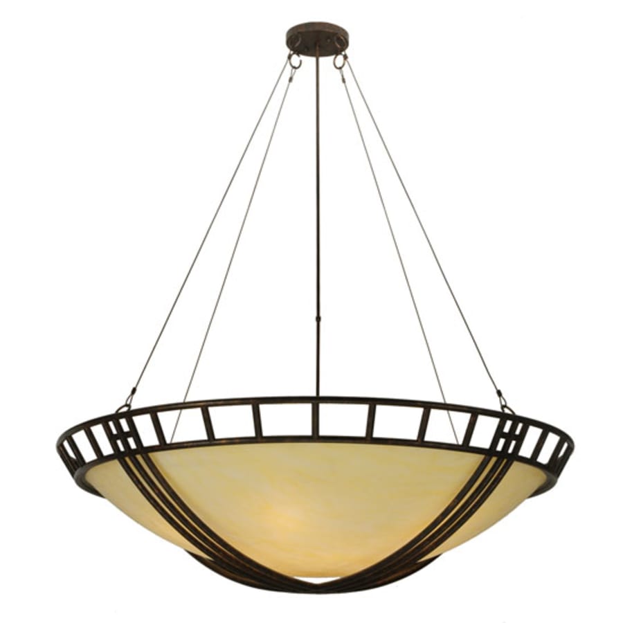 Meyda Tiffany Flowing Cross 12 Light 60" Wide Pendant