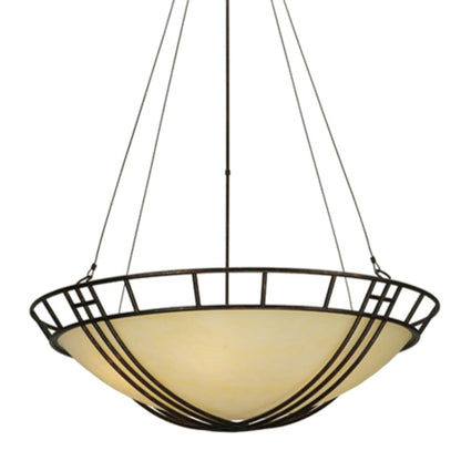 Meyda Tiffany Flowing Cross 6 Light 48" Wide Pendant
