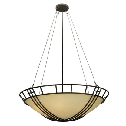 Meyda Tiffany Flowing Cross 6 Light 48" Wide Pendant