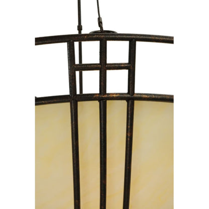 Meyda Tiffany Flowing Cross 6 Light 48" Wide Pendant